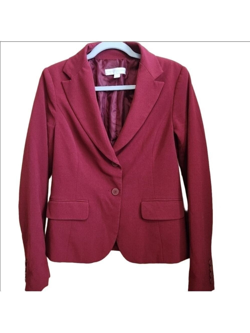 NEW YORK AND COMPANY TAILORED BLAZER IN BEAUTIFUL WINE COLOR - NWOT - SIZE 6